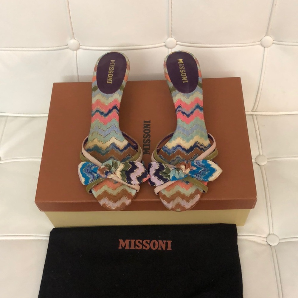 Missoni kitten heels